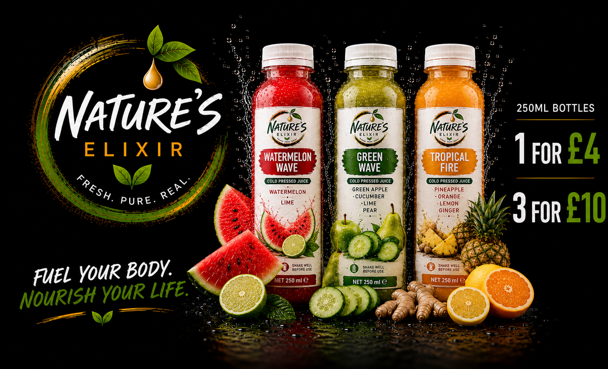 Nature’s Elixir | Fresh Cold-Pressed Juices